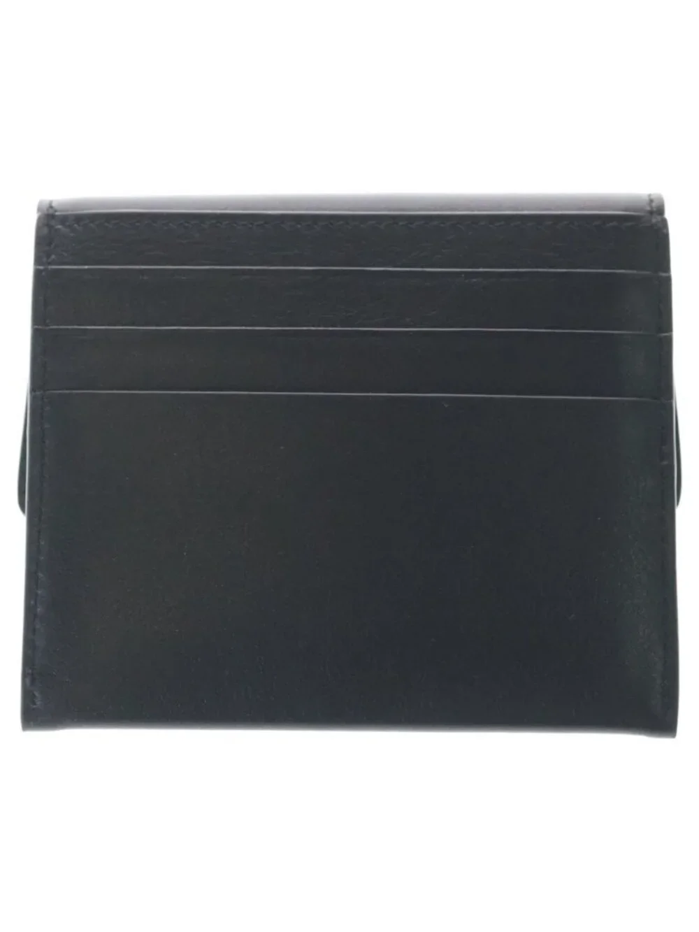 Balenciaga Rodeo Flap Card Holder Mini Wallet Case Black Calfskin Gold